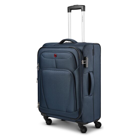 Wenger Beaumont 4 roulettes Trolley M 67 cm avec soufflet d'extension