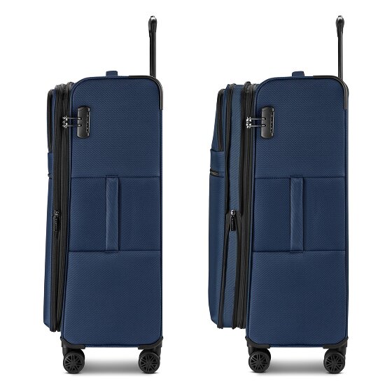 bugatti Valencia Soft 4 roues Valise cabine L 75 cm avec soufflet d'extension