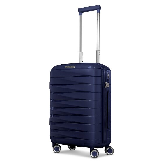 Franky London 4 roulettes Trolley de cabine S 55 cm avec soufflet d'extension