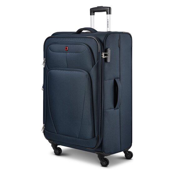 Wenger Beaumont 4 roulettes Trolley L 78 cm avec soufflet d'extension