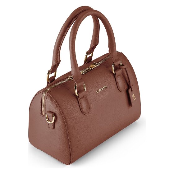 Lazarotti Sac bowling en cuir de Bologne, sac à main, sac à bandoulière, Cuir, 26 cm
