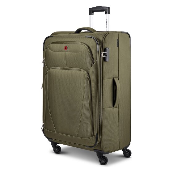 Wenger Beaumont 4 roulettes Trolley L 78 cm avec soufflet d'extension