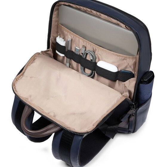 Piquadro Harper Sac à dos RFID Cuir 40 cm Compartiment pour ordinateur portable