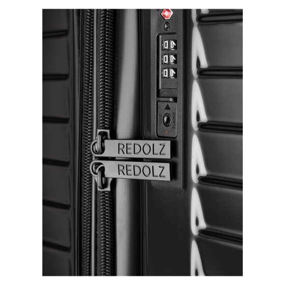 Redolz Essentials 18 4 roulettes Trolley de cabine 55 cm avec soufflet d'extension