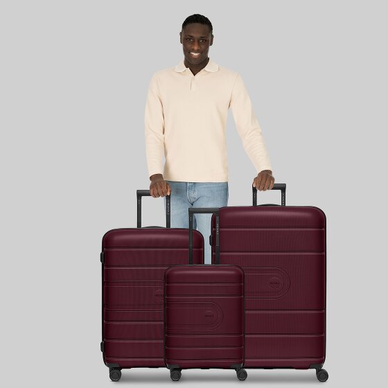 Redolz Essentials 11 4 roulettes Set de valises 3 pièces avec soufflet d'extension