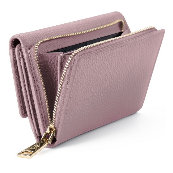 Lazarotti Porte-monnaie « Bologna » en cuir XL avec compartiment à fermeture éclair sur tout le pourtour, Cuir, 14 cm
