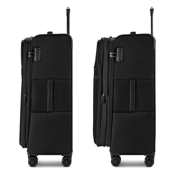 bugatti Valencia Soft 4 roues Valise cabine L 75 cm avec soufflet d'extension