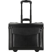 Dermata Trolley pilote à 2 roulettes en cuir 45,5 cm compartiment pour ordinateur portable Foto du produit