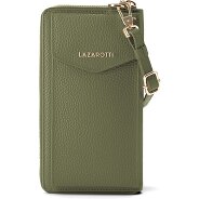 Lazarotti Porte-monnaie en cuir de Bologne à fermeture éclair, avec pochette pour téléphone portable, 19 cm Foto du produit