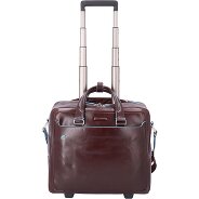 Piquadro Blue Square 2 roues Valise business Cuir véritable 36 cm Compartiment ordinateur Foto du produit