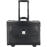 Alassio Valise de pilote à 2 roulettes en cuir, compartiment pour ordinateur portable 48 cm Foto du produit