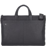 Piquadro Black Square Sacoche en cuir pour ordinateur portable 47 cm Foto du produit