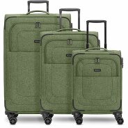 Redolz Essentials 12 THREE SET Set de valises à 4 roulettes 3 pièces avec soufflet extensible Foto du produit