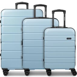 Saxoline Miami 4 roulettes Set de valises 3 pièces avec soufflet d'extension  Modéle 2