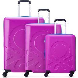 Delsey Paris x United Colors of Benetton Fabrica Ensemble de valises à 4 roulettes 3 pcs.  Modéle 3