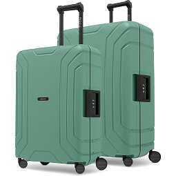 Redolz Set de valises Essentials 15 à 4 roues, tailles M et L, avec fermeture à trois points  Modéle 4