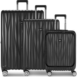 Bric's Cervia 2.0 4 roulettes Set de valises 3 pièces avec soufflet d'extension  Modéle 1