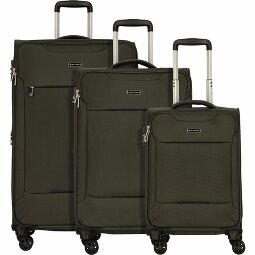 Worldpack Victoria Set de valises à 4 roulettes 3 pièces avec soufflet d'extension  Modéle 2