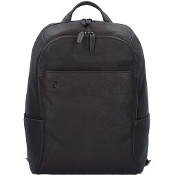 Piquadro Black Square Business Sac à dos en cuir 39 cm Compartiment pour ordinateur portable  Modéle 2