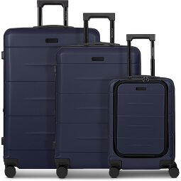 Police London 4 roulettes Set de valises 3 pièces avec soufflet d'extension  Modéle 2