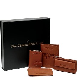The Chesterfield Brand Porte-cartes de crédit set cadeau 4 pièces cuir 7 cm  Modéle 2