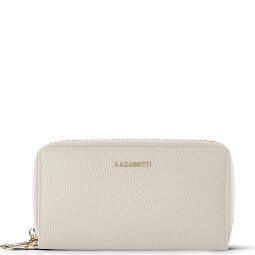 Lazarotti Porte-monnaie en cuir de Bologne XL à double fermeture éclair, protection RFID, 20 cm  Modéle 4