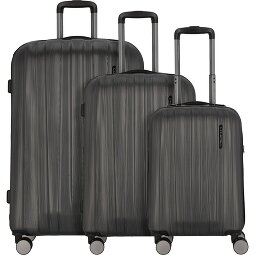 Polestream Moonrock 4 roulettes Set de valises 3 pièces avec soufflet d'extension  Modéle 1