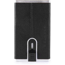 Piquadro Black Square Porte-cartes de crédit RFID en cuir 6 cm  Modéle 1