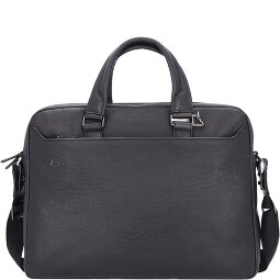 Piquadro Black Square Attaché-case Cuir véritable 40 cm Compartiment ordinateur  Modéle 2