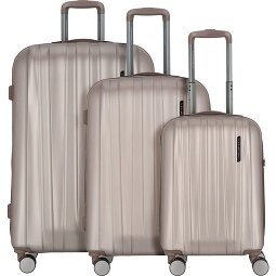 Polestream Moonrock 4 roulettes Set de valises 3 pièces avec soufflet d'extension  Modéle 3