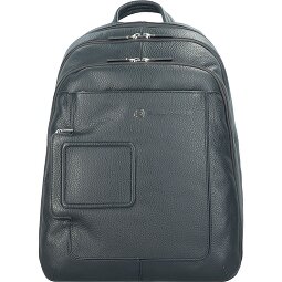 Piquadro Sac à dos en cuir Vibe 43 cm, compartiment pour ordinateur portable  Modéle 2