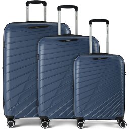 Benzi 5808 4 roulettes Set de valises 3 pièces avec soufflet d'extension  Modéle 1