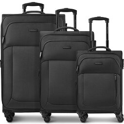 Police San Francisco 4 roues Set de valises 3 pièces avec soufflet d'extension  Modéle 1