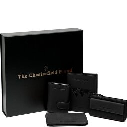 The Chesterfield Brand Porte-cartes de crédit set cadeau 4 pièces cuir 7 cm  Modéle 3