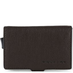 Piquadro Blue Square Étui pour cartes de crédit Protection RFID Cuir véritable 7 cm  Modéle 2