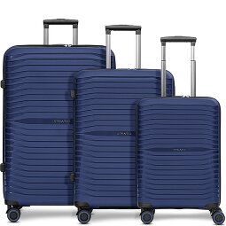 Stratic Shine 4 roulettes Set de valises 3 pièces avec soufflet d'extension  Modéle 3