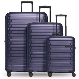 Pactastic Collection 04 THE THREE SET + 4 roulettes Set de valises 3 pièces avec soufflet d'extension  Modéle 5