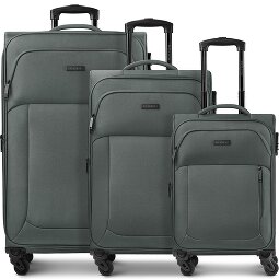 Police San Francisco 4 roues Set de valises 3 pièces avec soufflet d'extension  Modéle 5