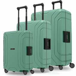 Redolz Essentials 15 Set de valises à 4 roulettes 3 pièces avec fermeture à trois points  Modéle 3
