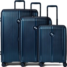 Polestream Paris 4 roulettes Set de valises 3 pièces avec soufflet d'extension  Modéle 3