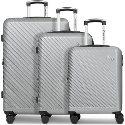 Check.In Paradise 2.0 4 roues Set de valises 3 pièces avec soufflet d'extension  Modéle 6