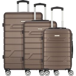 Nowi Bergamo 4 roulettes Set de valises 3 pièces  Modéle 2