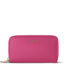 Lazarotti Porte-monnaie en cuir de Bologne XL à double fermeture éclair, protection RFID, 20 cm  Modéle 6