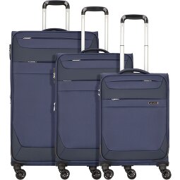 Worldpack Dublin 4 roulettes Set de valises 3 pièces avec soufflet d'extension  Modéle 3