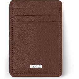 Redolz Leather Essentials Porte-cartes de crédit RFID en cuir 7 cm avec pince à billets  Modéle 2