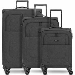 Redolz Essentials 12 THREE SET Set de valises à 4 roulettes 3 pièces avec soufflet extensible  Modéle 2