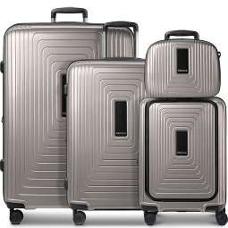 Redolz Essentials14 Set de valises à 4 roulettes Beautycase 4pcs avec soufflet extensible Laptopfach  Modéle 3