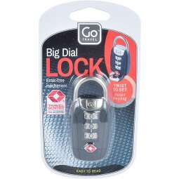 Go Travel Big Dial Lock Serrure à bagages TSA 6,5 cm  Modéle 1