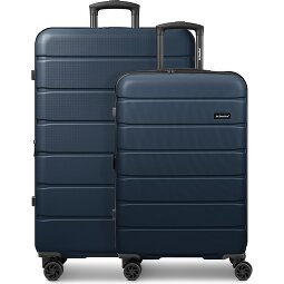Saxoline Miami 4 roulettes Set de valises 2 pièces avec soufflet d'extension  Modéle 2