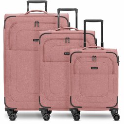 Redolz Essentials 12 THREE SET Set de valises à 4 roulettes 3 pièces avec soufflet extensible  Modéle 6